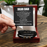 Always You Little Girl - Vegan Leather Bracelet For Dad - Love You Forever Bracelet
