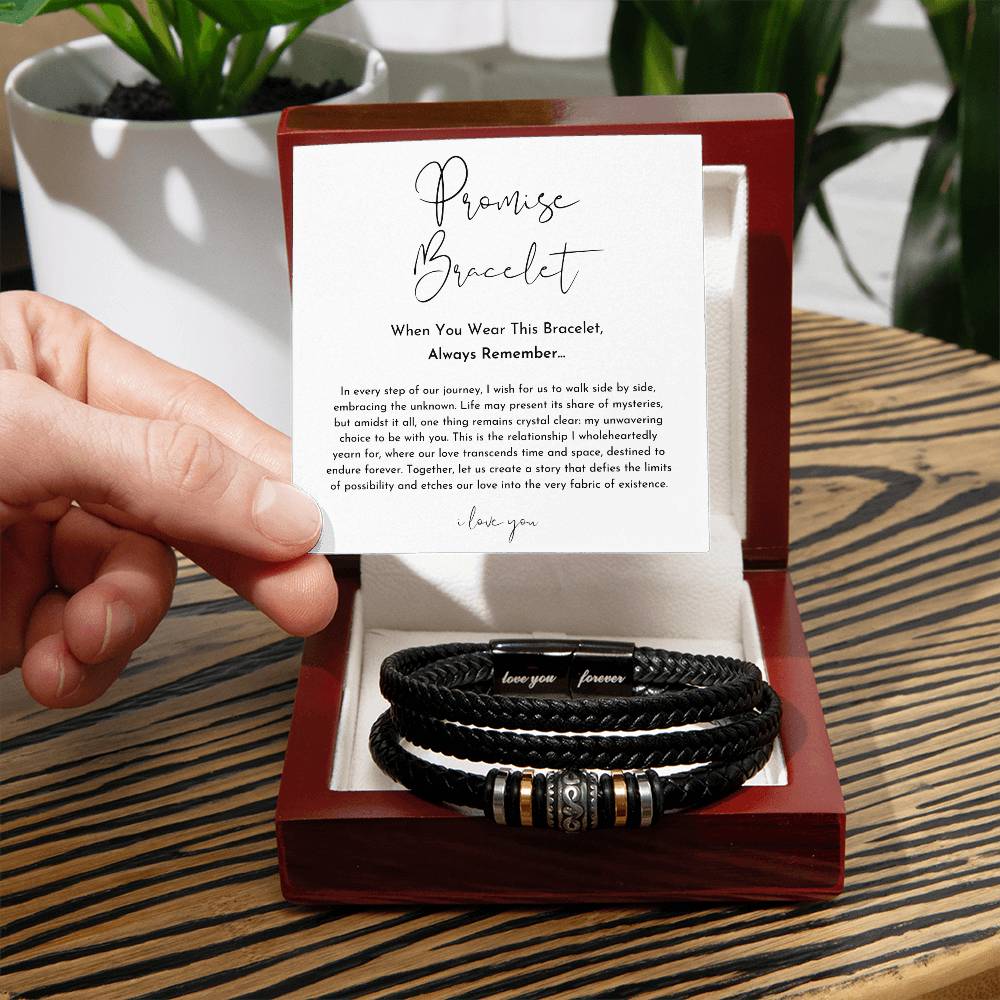 Promise Bracelet For Him - Love You Forever Bracelet