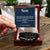 To My Son  You Are Braver Than You Believe Love Mom  Love You Forever Men's Bracelet - Love You Forever Bracelet