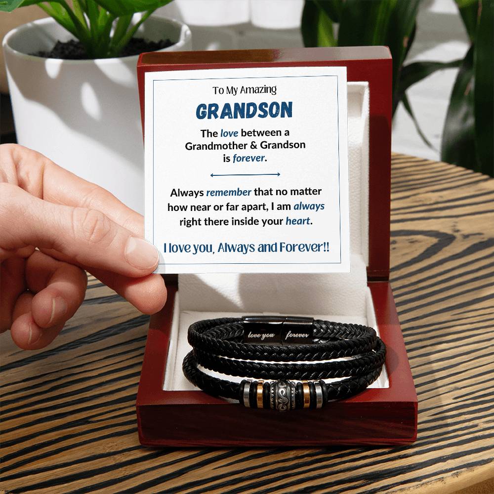 Amazing Grandson - Forever Love - Bracelet - Love You Forever Bracelet