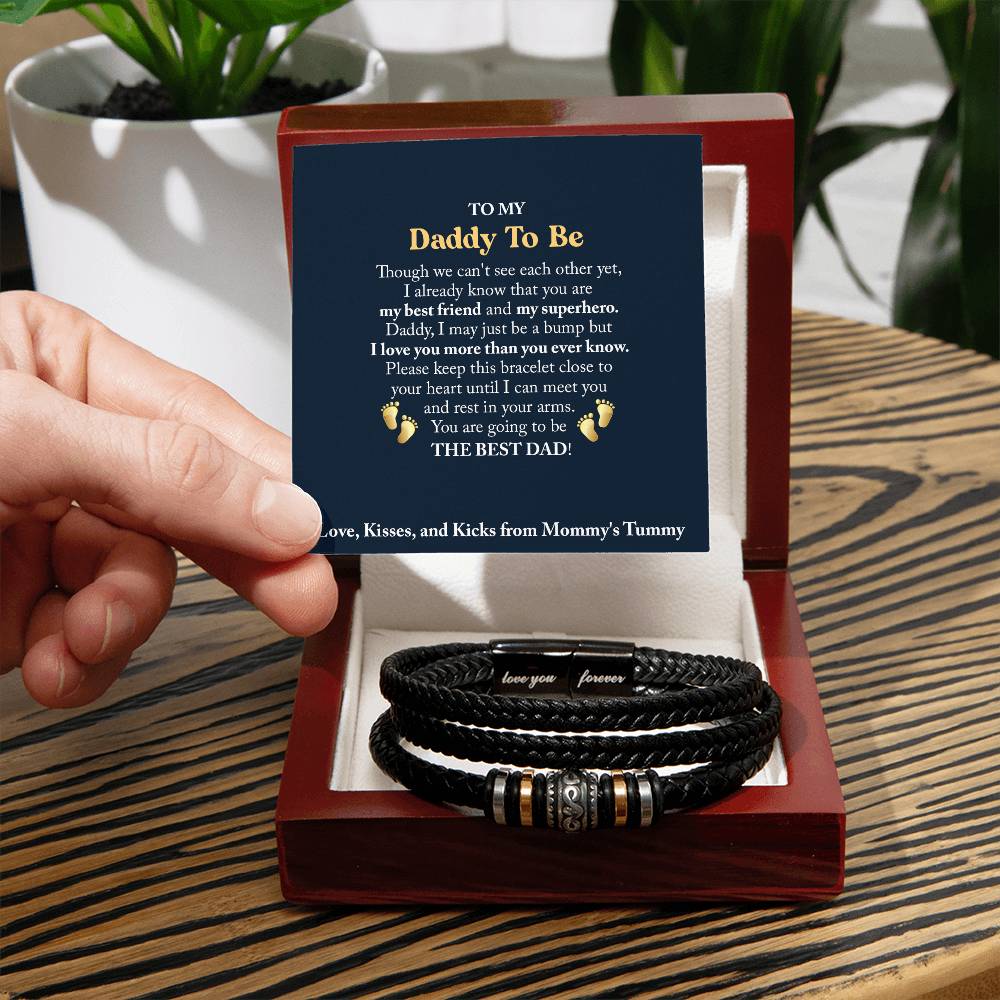 To My Daddy To Be - Love You Forever Bracelet