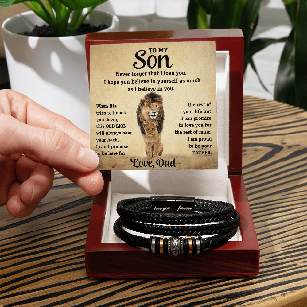 To My Son Bracelet - Love You Forever Bracelet (1)
