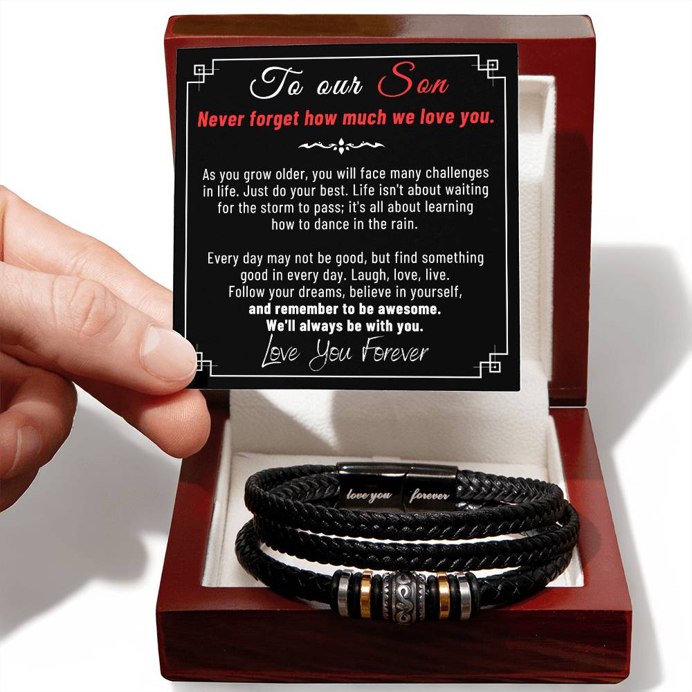 Our Son -  Bracelet Black - Love You Forever Bracelet