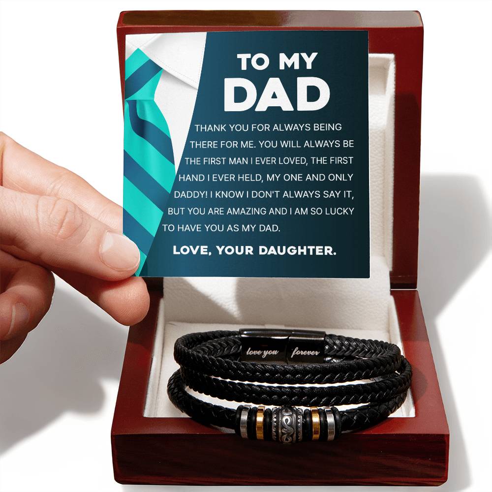 To My Dad - You Are Amazing  Men's Love You Forever Bracelet - Love You Forever Bracelet