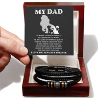 Dad-The Man To Dad - Love You Forever Bracelet - Love You Forever Bracelet