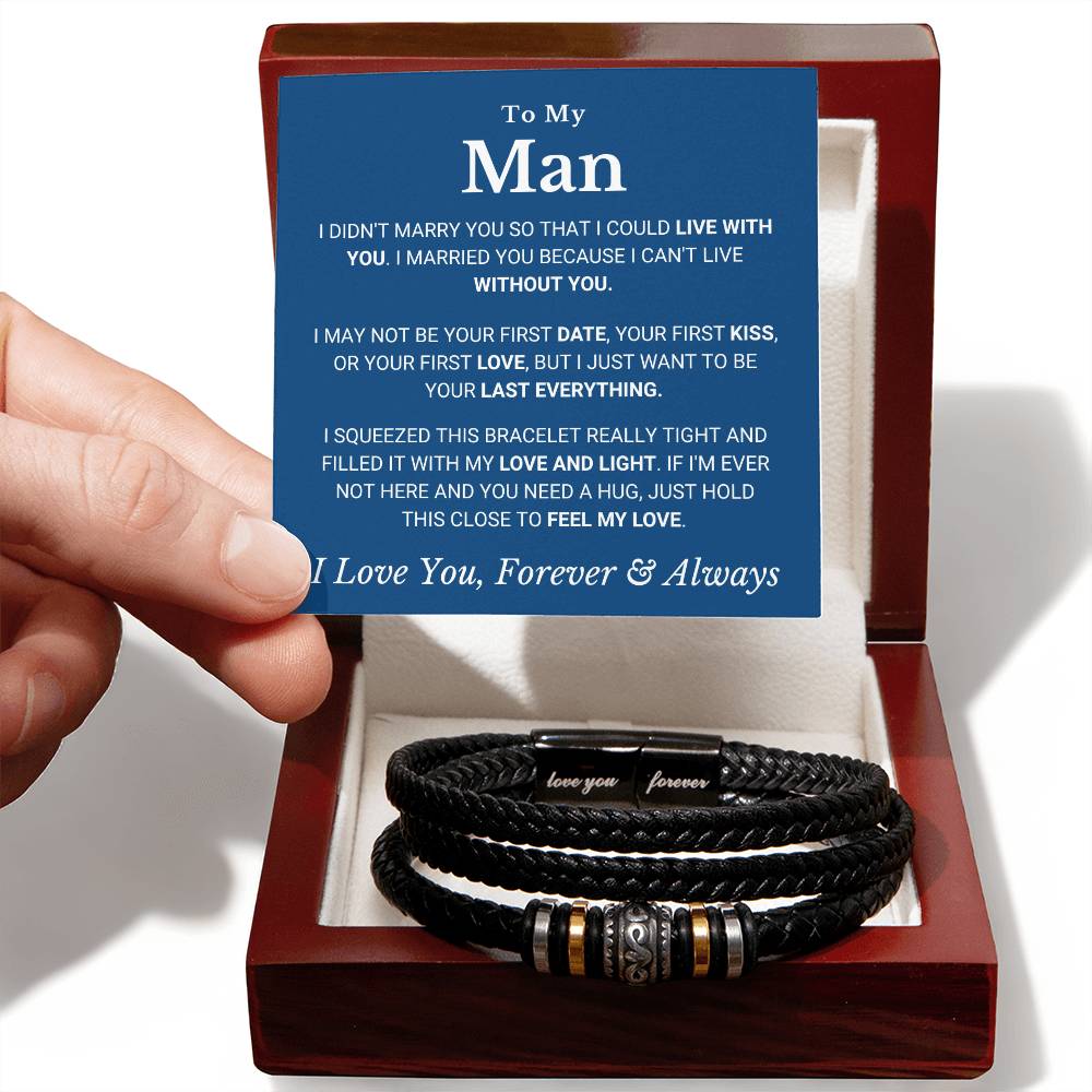 To My Man - Without You - Bracelet - Love You Forever Bracelet