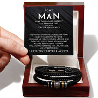 To My Man - Forever Be My Always - Bracelet - Love You Forever Bracelet