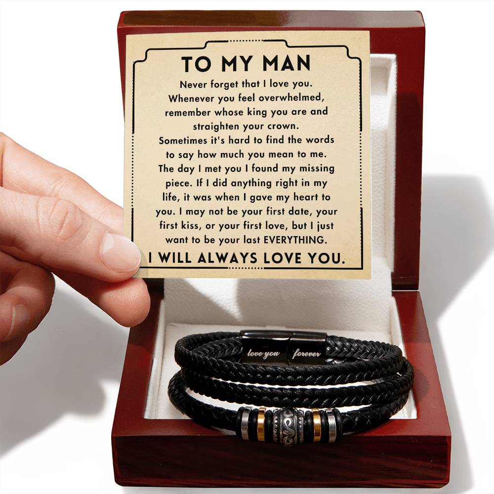 To My Man - Love You Forever - Bracelet - Love You Forever Bracelet