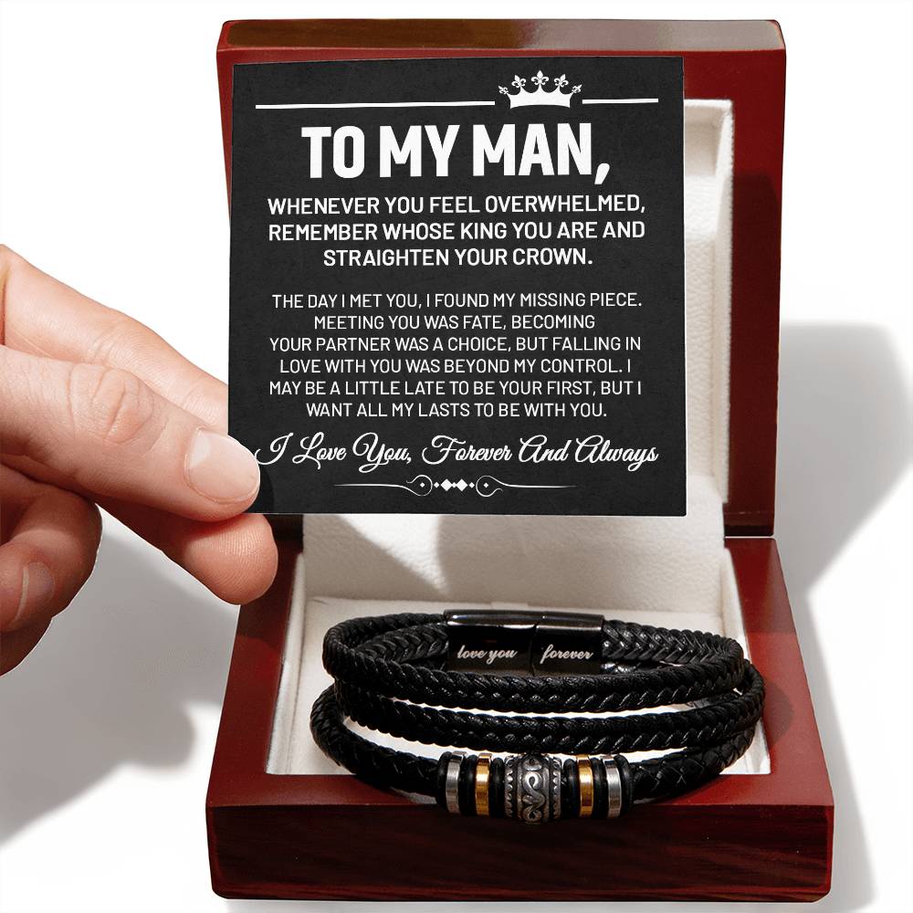 To My Man - Love You Forever Bracelet - Bb001 - Love You Forever Bracelet