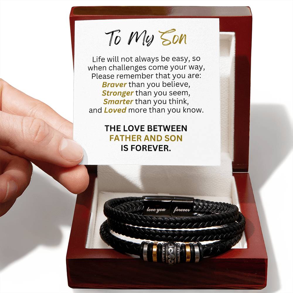 Father Son Forever Love - Men's Bracelet - Love You Forever Bracelet