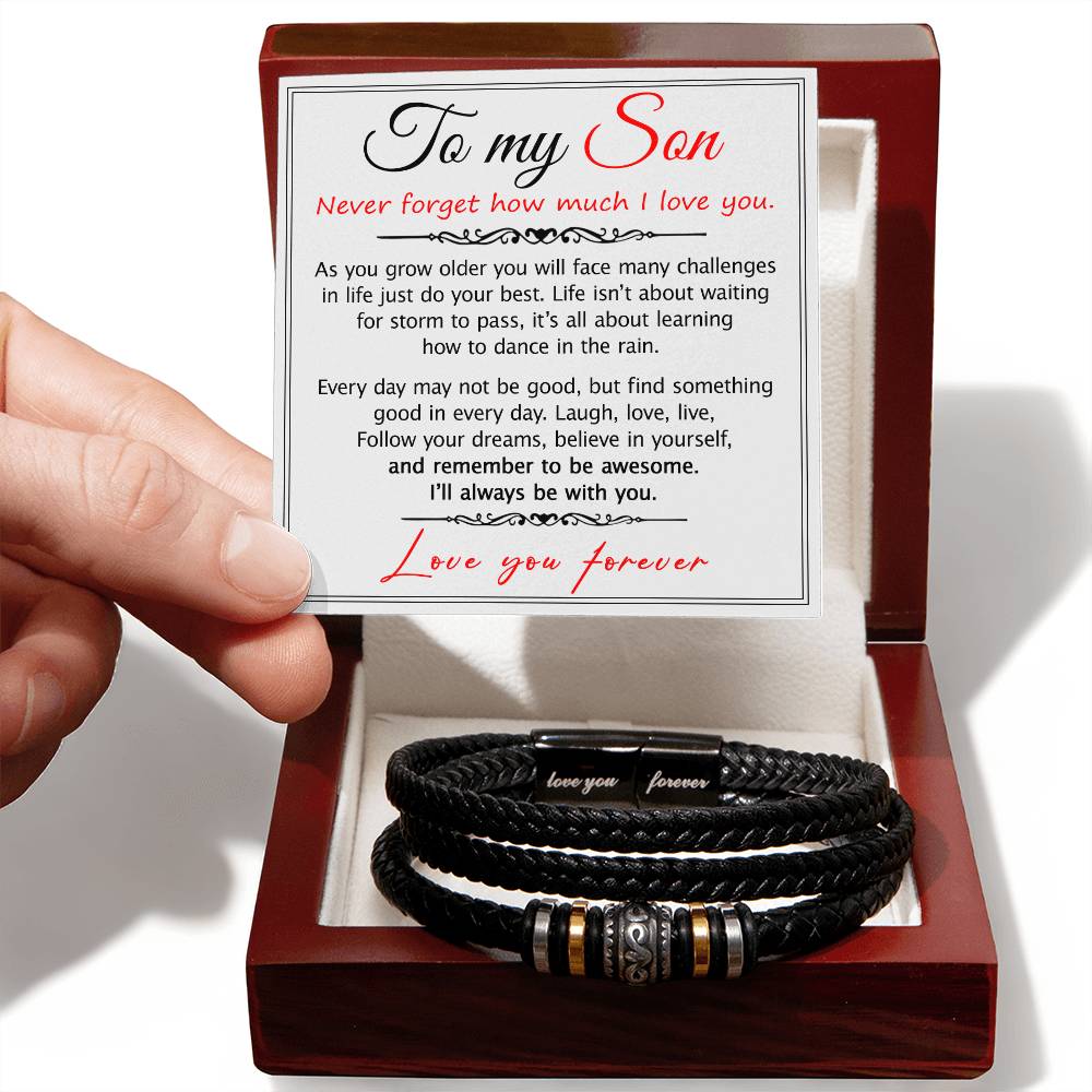 Gift For Son - Men's Love You Forever Bracelet - Love You Forever Bracelet
