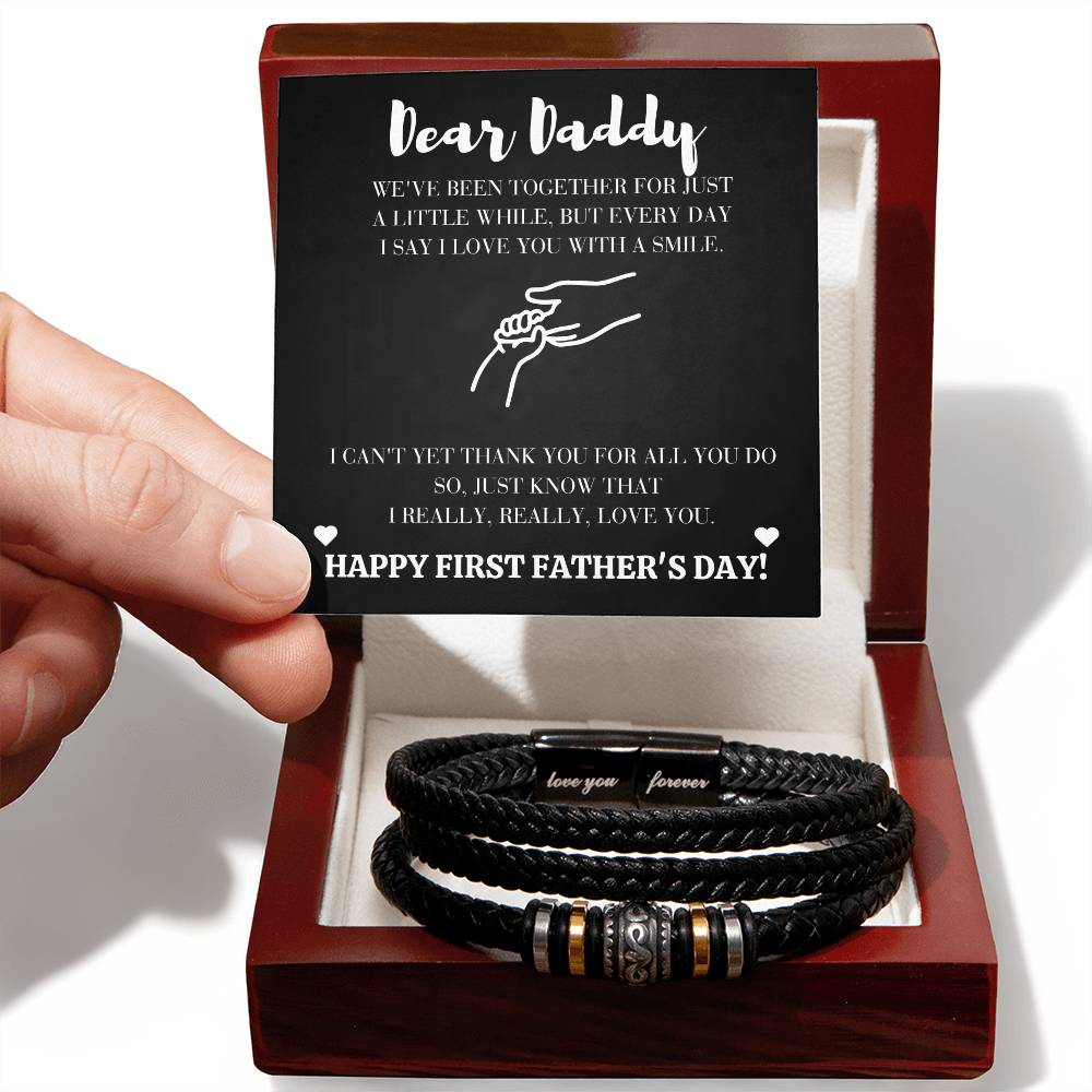 Happy First Father's Day Bracelet - Love You Forever Bracelet