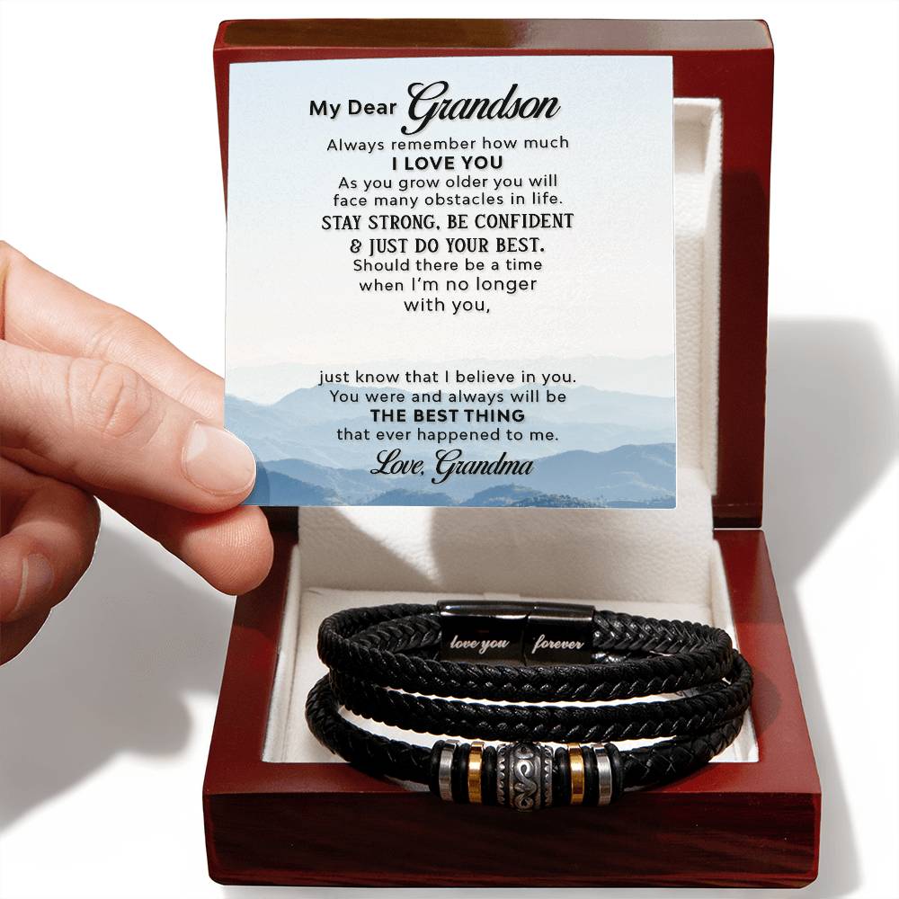 Grandmother-To-Grandson Love You Forever Bracelet - Love You Forever Bracelet