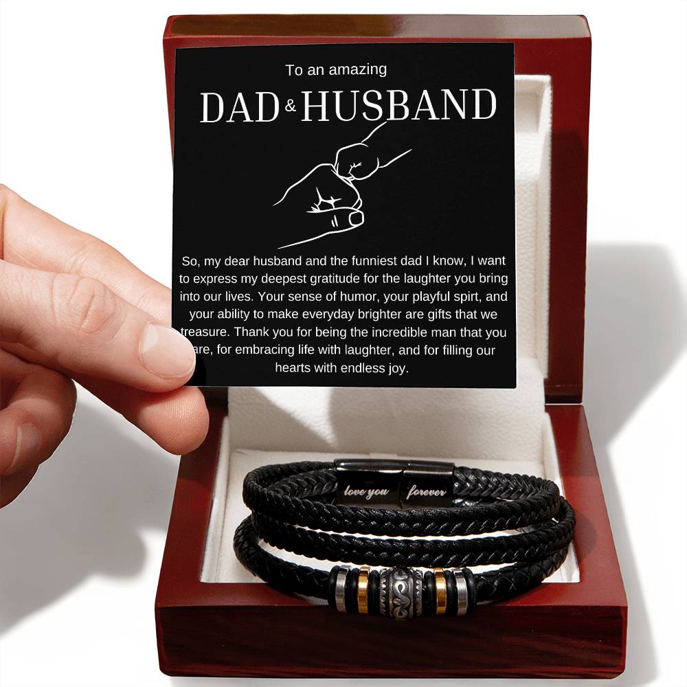 To An Amazing Dad & Husband Love You Forever Bracelet - Love You Forever Bracelet