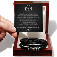 To My Loving Dad - Men's Love You Forever Bracelet - Love You Forever Bracelet