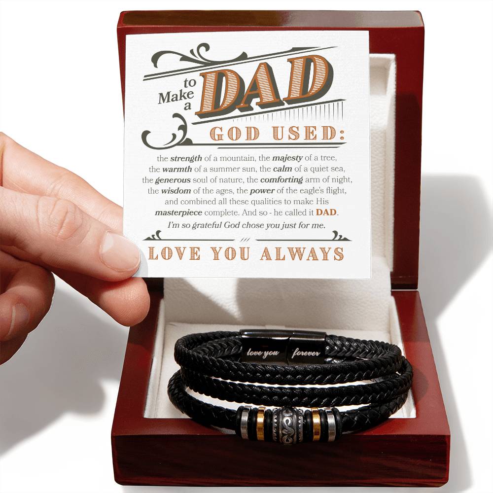 To Make A Dad Forever Love Bracelet - Love You Forever Bracelet