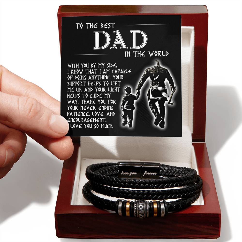 Dad - By My Side - Love You Forever Bracelet - Love You Forever Bracelet