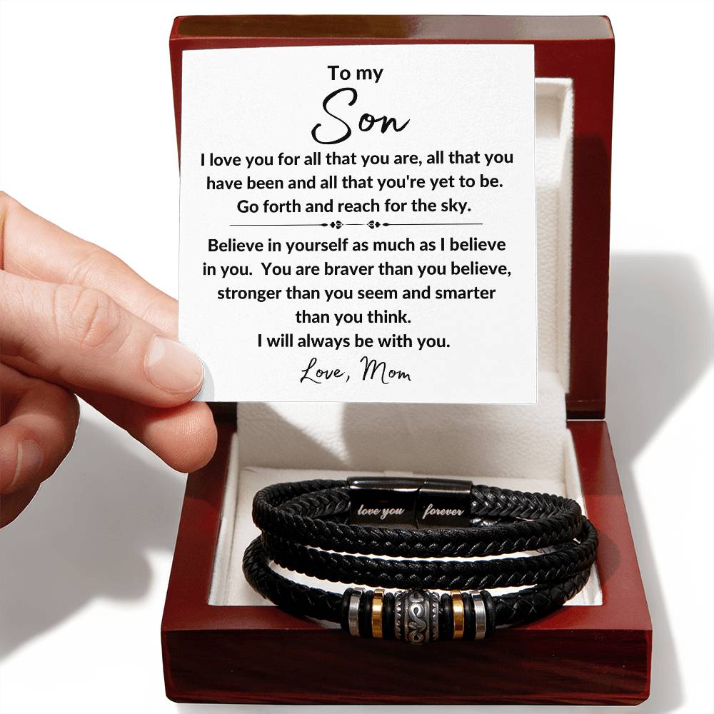 To My Son  All That You Are  Love You Forever Bracelet - Love You Forever Bracelet