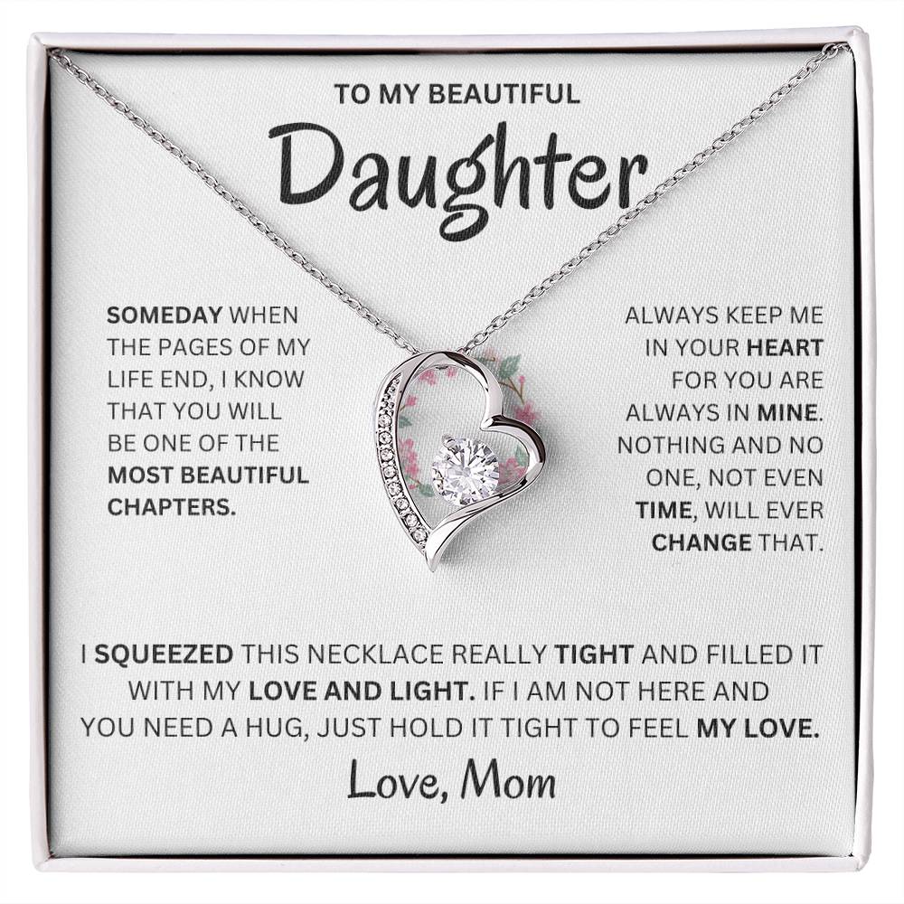 Always Keep Me In Your Heart - Necklace For Daughter Forever Love Necklace