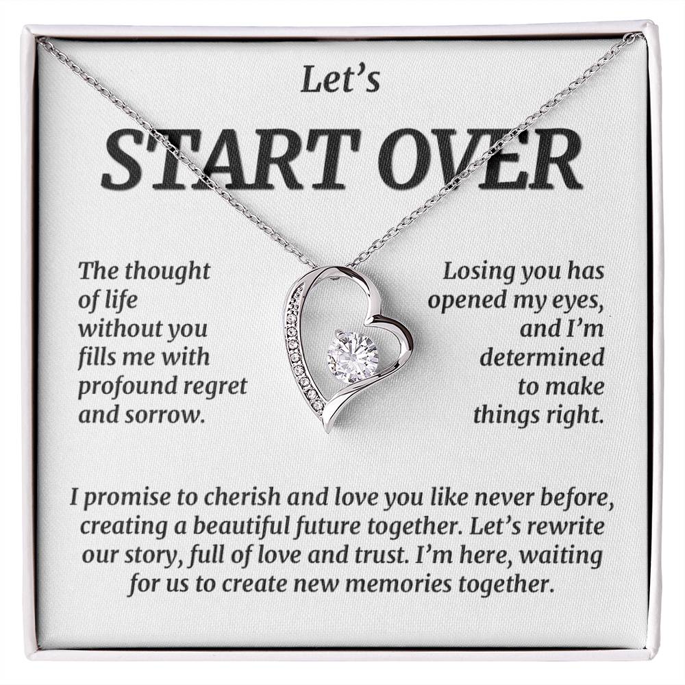 Let&#39;S Start Over, Forever Love Necklace Forever Love Necklace