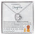 To My Daughter,  I'M Proud To Be Your Father Forever Love Necklace