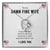 To My Damn Fine Wife - Women'S Forever Love Necklace & Earring Set - Gift For Wife Forever Love Necklace