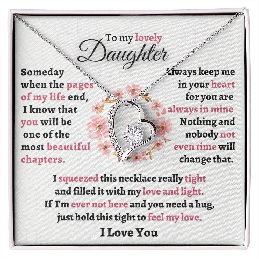 Gift For Daughter - Feel My Love Forever Love Necklace