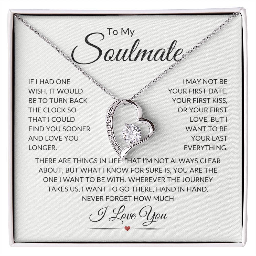 Soulmate Last Everything W  Forever Love Necklace 💘 Forever Love Necklace