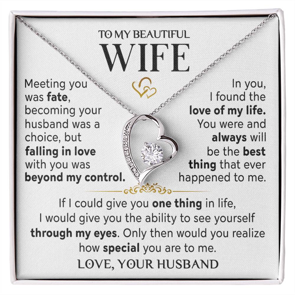 Husband To Wife Meeting You Was Fate Necklace Forever Love Necklace