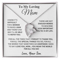Loving Mom Gift Forever Love Necklace