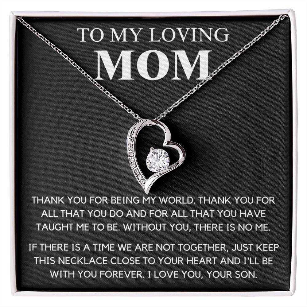 To My Mom  Thank You  Forever Love Forever Love Necklace