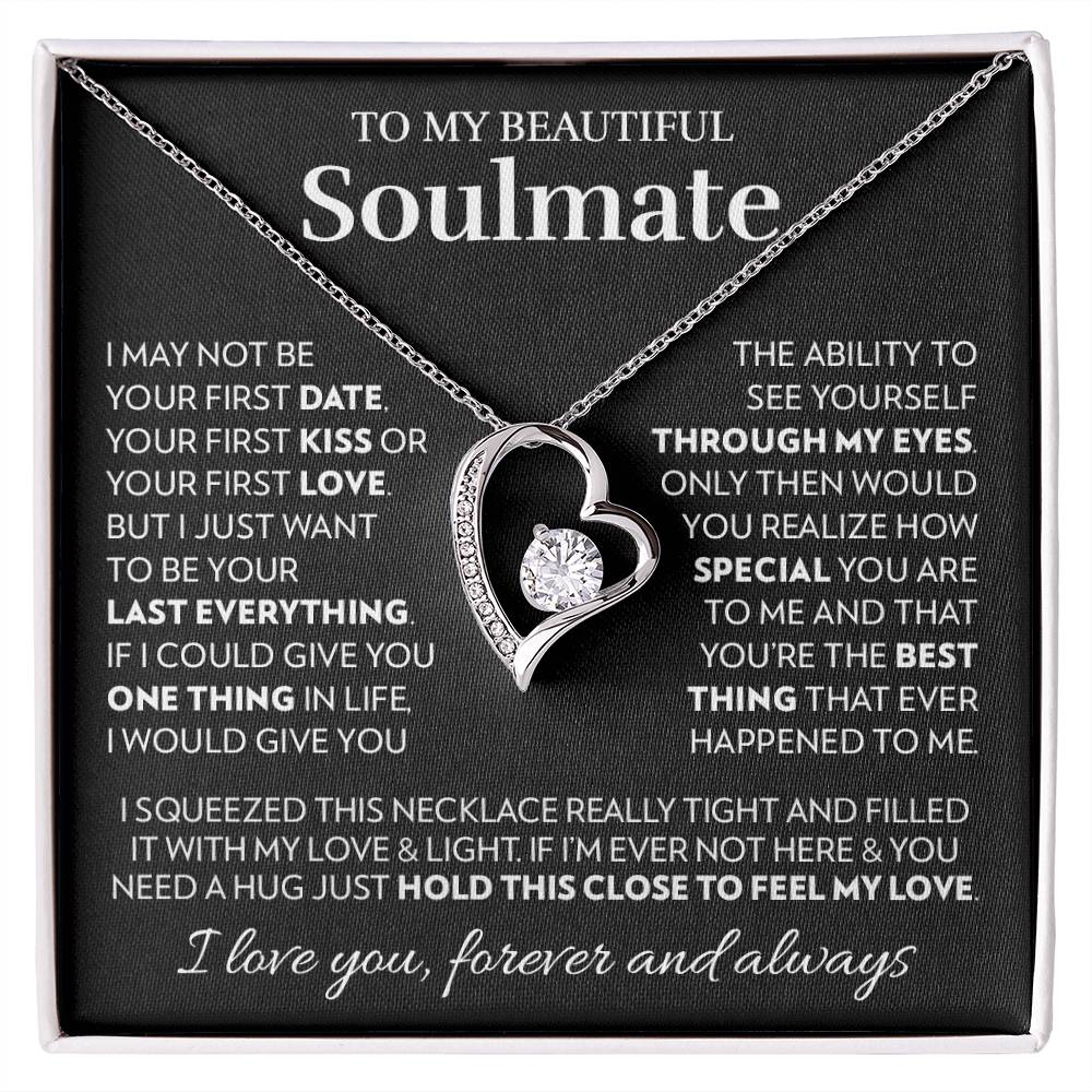 To My Soulmate - Feel My Love - Forever Love Necklace Forever Love Necklace