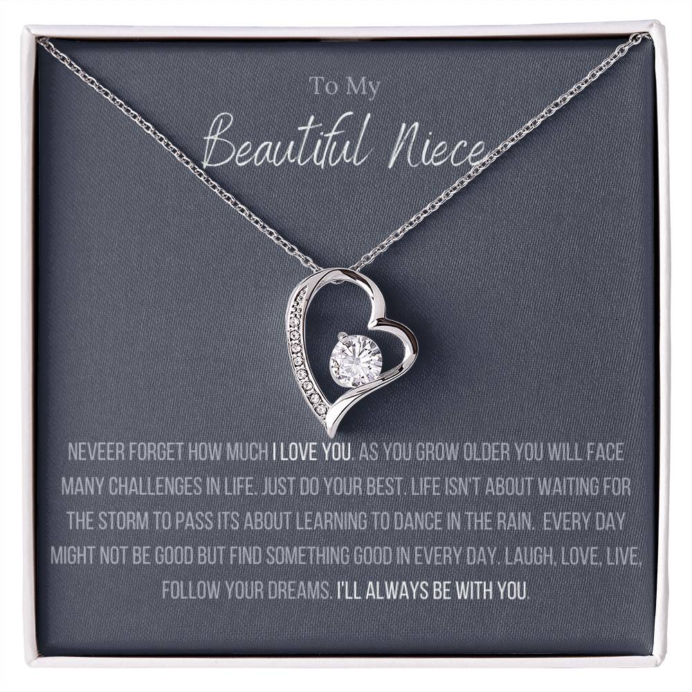 The Forever Love Necklace To My Niece Forever Love Necklace
