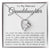 To My Beloved Granddaughter Forever Love Necklace  I Was Glad To Lend A Hand Forever Love Necklace