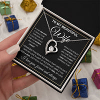 To My Beautiful Wife Gift Set Forever Love Necklace