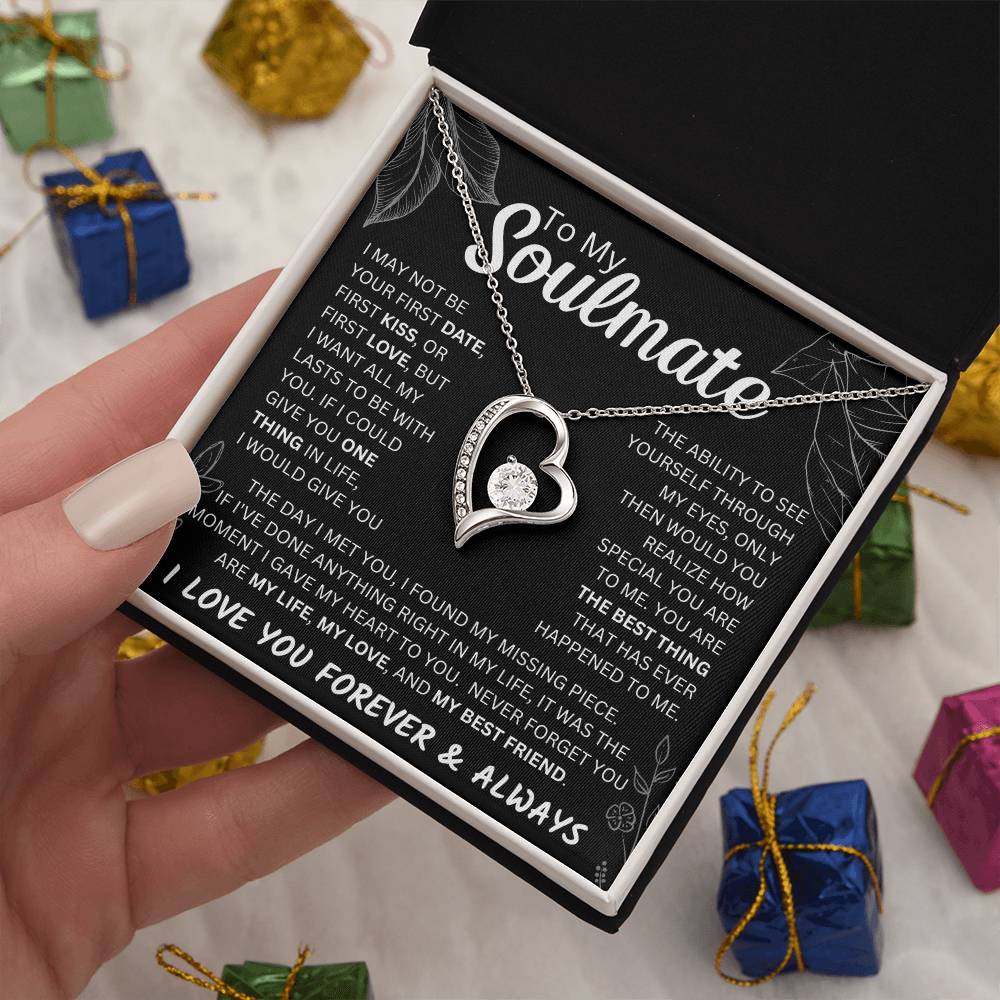 To My Soulmate  Forever & Always Forever Love Necklace
