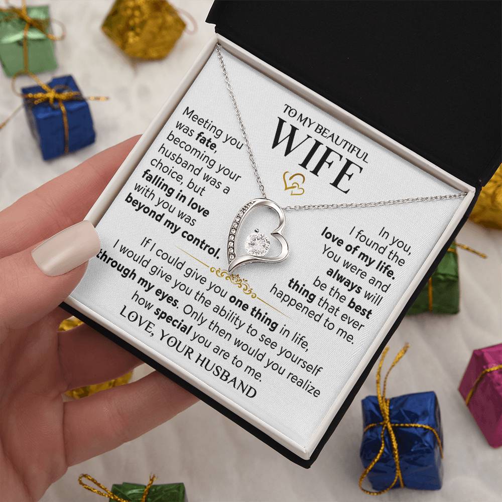 Husband To Wife Meeting You Was Fate Necklace Forever Love Necklace