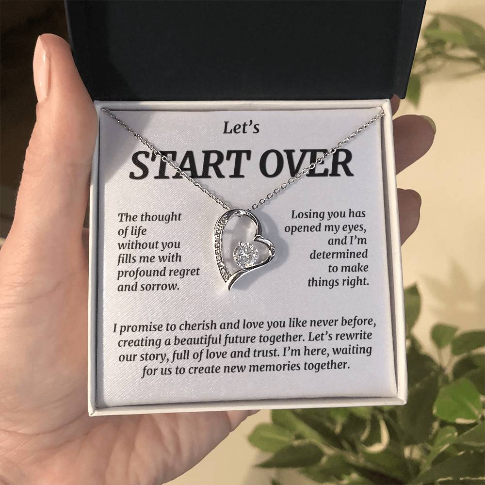 Let'S Start Over, Forever Love Necklace Forever Love Necklace