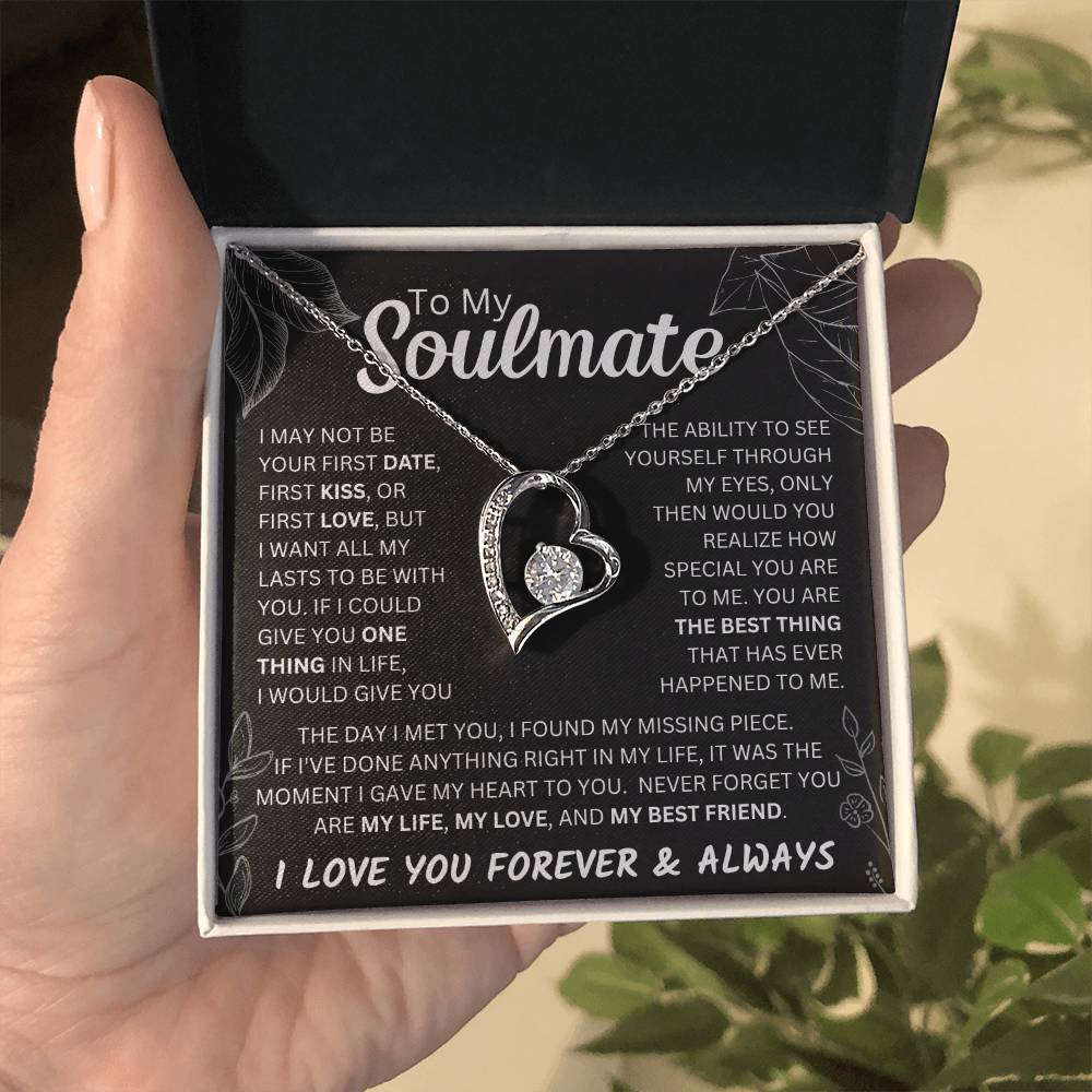 To My Soulmate  Forever & Always Forever Love Necklace