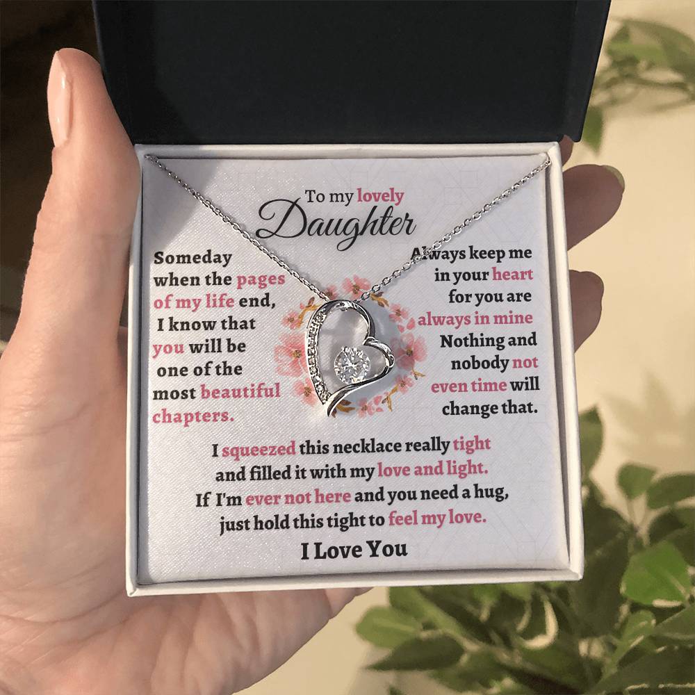 Gift For Daughter - Feel My Love Forever Love Necklace