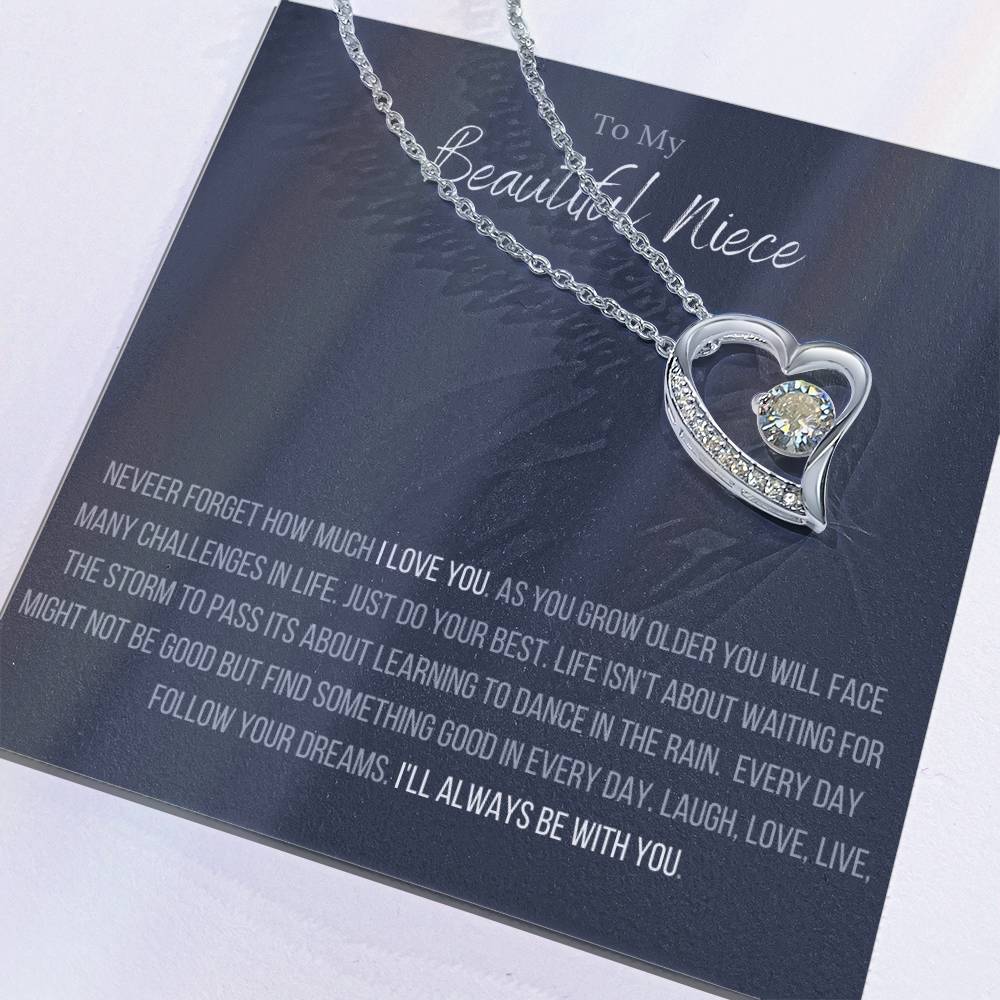 The Forever Love Necklace To My Niece Forever Love Necklace