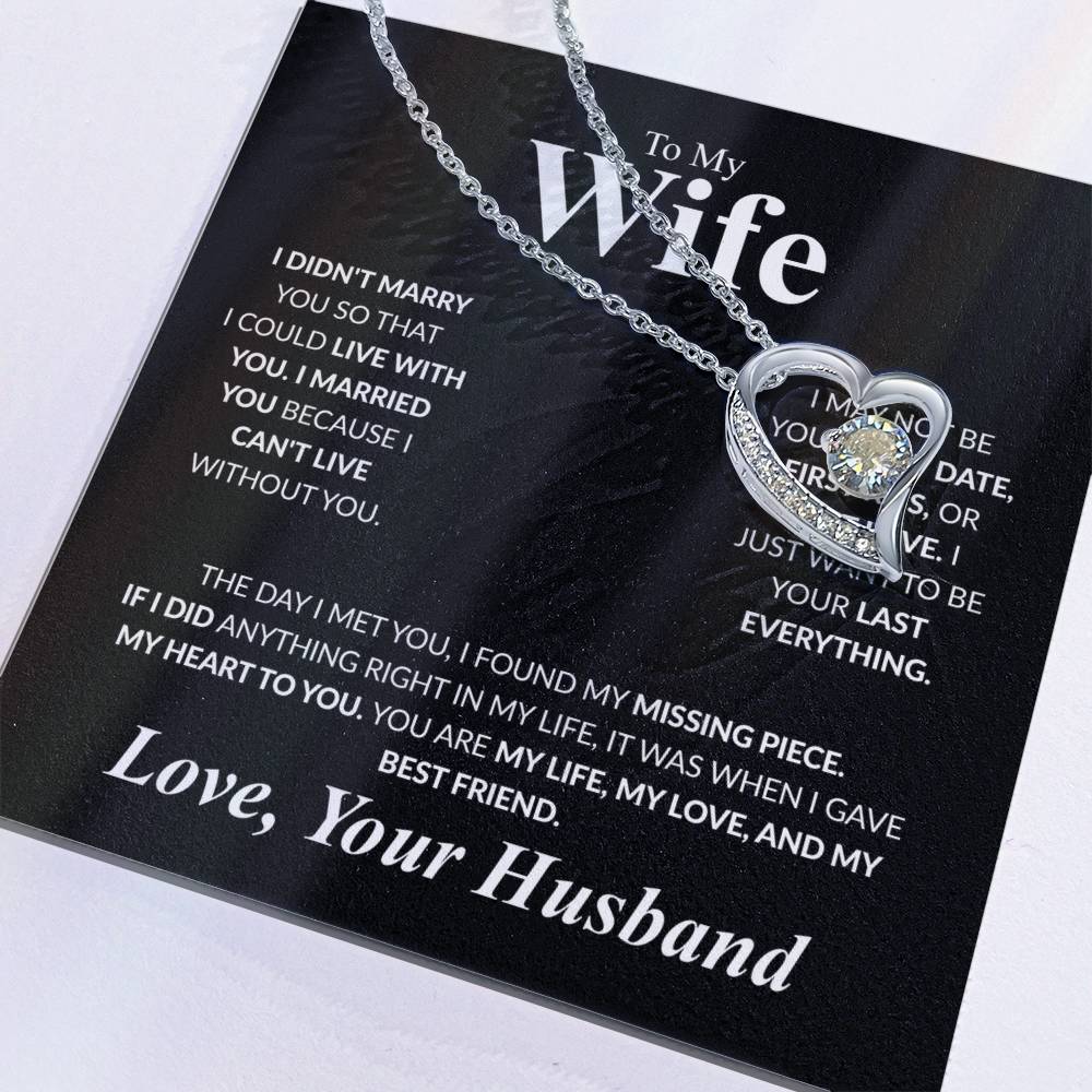 To My Wife Forever Love Necklace