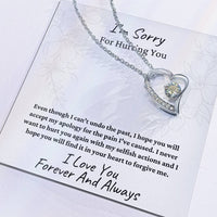 I'M Sorry For Hurting You Flower  Forever Love Necklace Forever Love Necklace