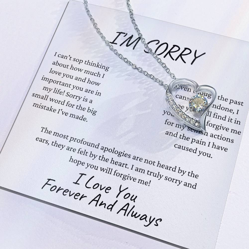 I'M Sorry Forever Love Necklace Forever Love Necklace