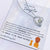 To My Daughter,  I'M Proud To Be Your Father Forever Love Necklace