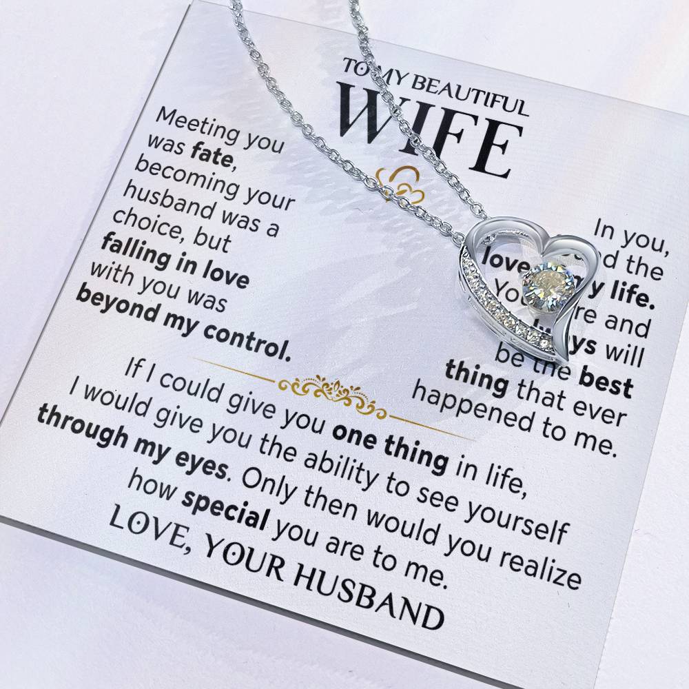 Husband To Wife Meeting You Was Fate Necklace Forever Love Necklace