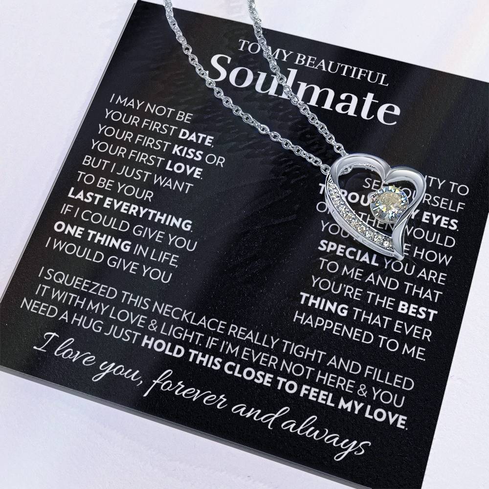 To My Soulmate - Feel My Love - Forever Love Necklace Forever Love Necklace