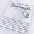 To My Beloved Granddaughter Forever Love Necklace  I Was Glad To Lend A Hand Forever Love Necklace