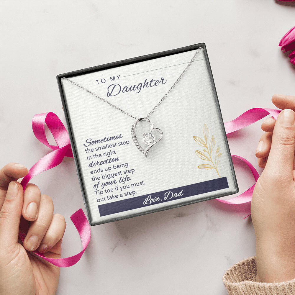To My Daughter Love Your Dad A Prayer For My Daughter Father To Daughter Birthday Gift Forever Love Necklace