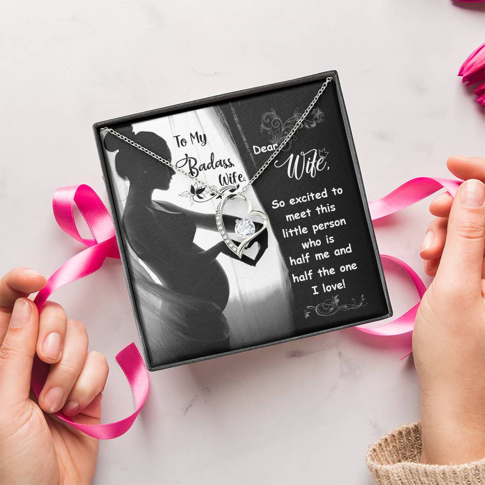 To My Badass Wife Forever Love Necklace